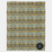 南西民族の種族パターン フリースブランケット (正面)