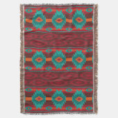 南西民族のnavaioの種族パターン スローブランケット (正面縦)