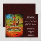 南西水噴水の結婚式招待状 招待状 (正面/裏面)