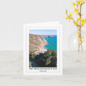 南西海岸パス、ポルスコーノ、コーンウォール カード (黄色い花)