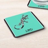 南西海緑と黒ゲッコ コースター (左側)