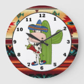 南西牛台所漫画の時計 ラージ壁時計 (正面)