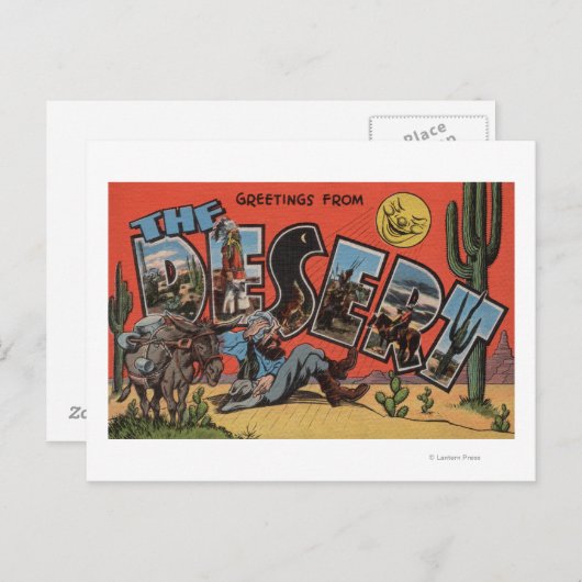 南西砂漠からの挨拶 ポストカード (正面/裏面)