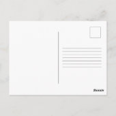 南西砂漠のシーンで奇妙なロバ ポストカード (裏面)