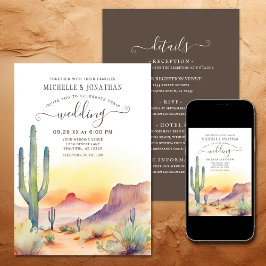 南西砂漠サボテン結婚すべて 招待状
