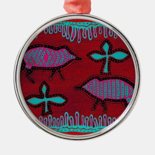 南西砂漠動物 メタルオーナメント (正面)