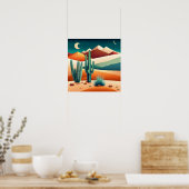 南西砂漠月丘 ポスター (キッチン)