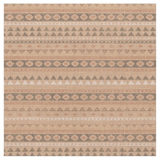 南西種族の麻布のストライプの生地 ファブリック (クローズアップ)