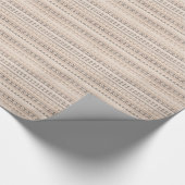 南西種族の麻布は縞で飾ります ラッピングペーパー (角)