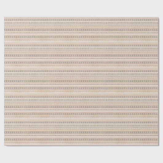 南西種族の麻布は縞で飾ります ラッピングペーパー (フラット)