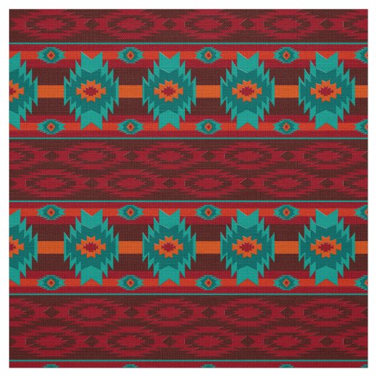 南西種族パターン ファブリック (見本)