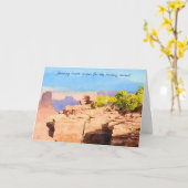 南西素晴らし美しいインユタホリデー カード (黄色い花)