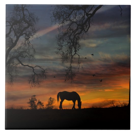 南西素晴らし馬アートタイル タイル (正面)