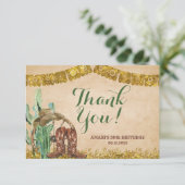 南西素朴カウボスペインのイ誕生日 サンキューカード (スタンド正面)