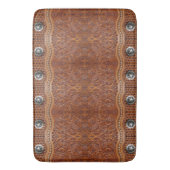 南西素朴カウボーイウエスタンカントリーパターン バスマット (正面縦)