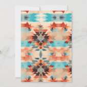 南西素朴カウボーイマイファーストロデオ誕生日 招待状 (裏面)