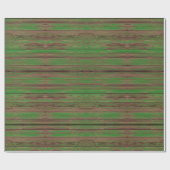 南西素朴グリーンウ色彩の鮮やかィードデザイン ラッピングペーパー (フラット)