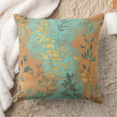 南西素朴ボホシックテラコッタターコイズ クッション (ブランケット)