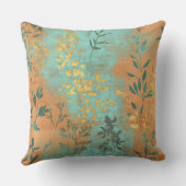 南西素朴ボホシックテラコッタターコイズ クッション (裏面)