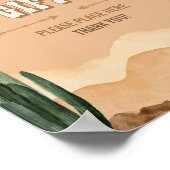 南西素朴砂漠サボテンのカードとギフト ポスター (角)