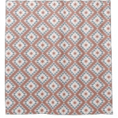 南西総括的なパターン銅の灰色 シャワーカーテン (正面)