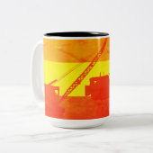 南西誇りを持ったの色を操作する ツートーンマグカップ (正面左)
