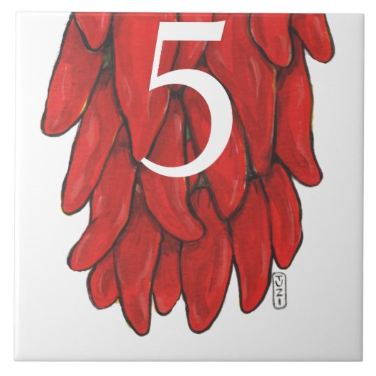 南西赤チリチリチリリストラスモールボトム# タイル (正面)