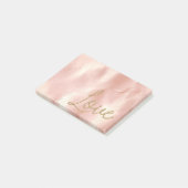 南西赤面ピンク女性のカーボーイコウィドグリッターラブ ポストイット (アングル)