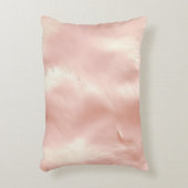 南西赤面ピンク女性のカーボーイ牛革 アクセントクッション (正面(垂直))