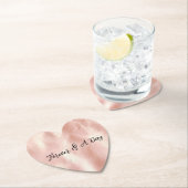 南西赤面ピンク女性のカーボーイ牛革 ペーパーコースター (インサイチュ)