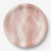 南西赤面ピンク女性のカーボーイ牛革 ペーパープレート (正面)