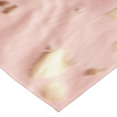 南西赤面ピンク金ゴールド女性のカーボーイ牛革 テーブルクロス (アングル)