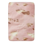 南西赤面ピンク金ゴールド女性のカーボーイ牛革 バスマット (正面縦)