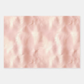 南西赤面ピンク金ゴールド女性のカーボーイ牛革 ラッピングペーパーシート (正面)