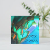 南西部のしゃれているターコイズオレンジの発表 招待状 (スタンド正面)