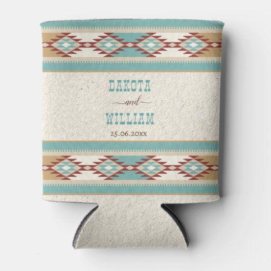 南西部のボホ族の部族ブライダルパーティの贈り物 缶クーラー (正面)