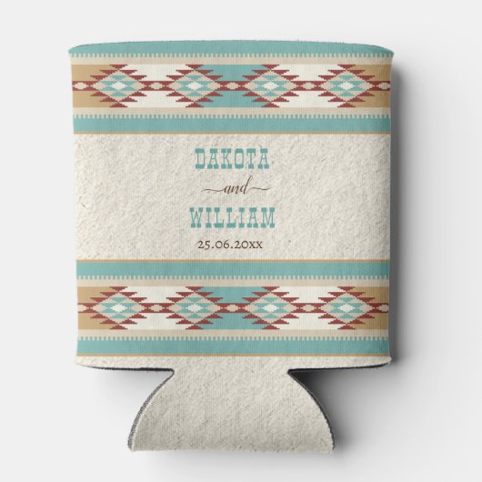 南西部のボホ族の部族ブライダルパーティの贈り物 缶クーラー (裏面)