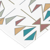 南西部の三角形パターンデザイン ショートテーブルランナー (コーナー)