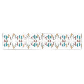 南西部の三角形パターンデザイン ショートテーブルランナー (横)