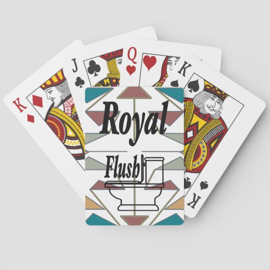 南西部の三角形パターンデザイン トランプ (裏面)