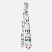 南西部の三角形パターンデザイン ネクタイ (裏面)