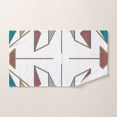 南西部の三角形パターンデザイン バスタオルセット (ハンドタオル)