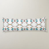 南西部の三角形パターンデザイン ボディピロー (裏面)