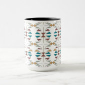 南西部の三角形パターンデザイン マグカップ (中央)