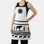 南西部の幾何学的なナバホブラックベアーエプロン エプロン (インサイチュ)