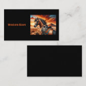 南西部の栗の馬 名刺 (正面/裏面)