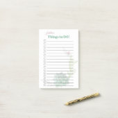 南西部の梨のサボテン ポストイット (デスク上)