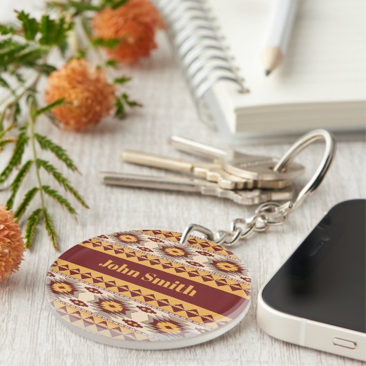 南西部の民族先住民様式 キーホルダー (正面右)