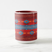 南西部の民族幾何学的デザインマグカップ マグカップ (中央)