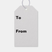 南西部の波状ウィグリーなアーストーン抽象芸術 ギフトタグ (裏面)